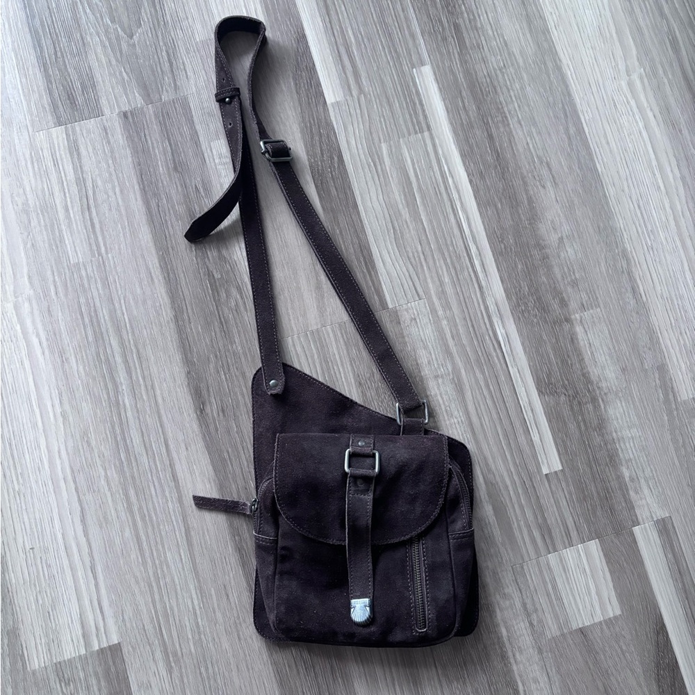 Free People Brown Suede Purse